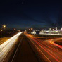 road at night